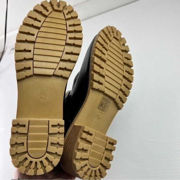 Women's Chunky Heel Boots, Fashion Buckle Strap Detailed Plush Lined Boots, Comf - Picture 9 of 9